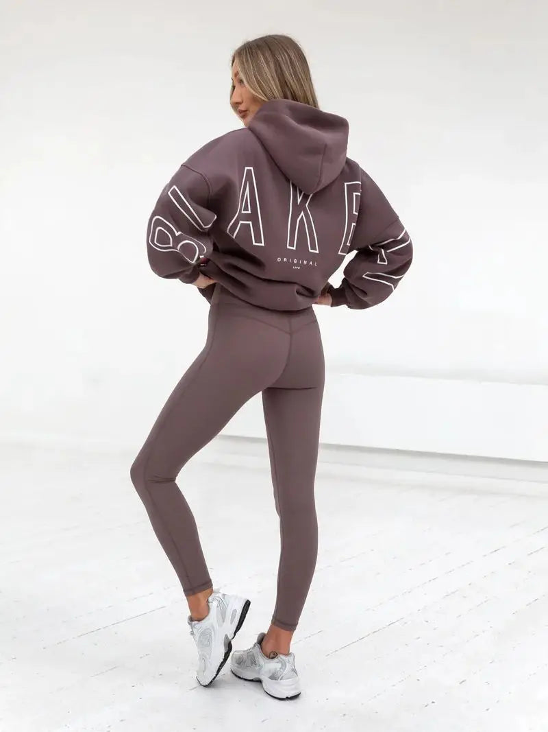 Womans Oversized Hip Hop Hoodie Printed Streetwear Sweatshirt Top