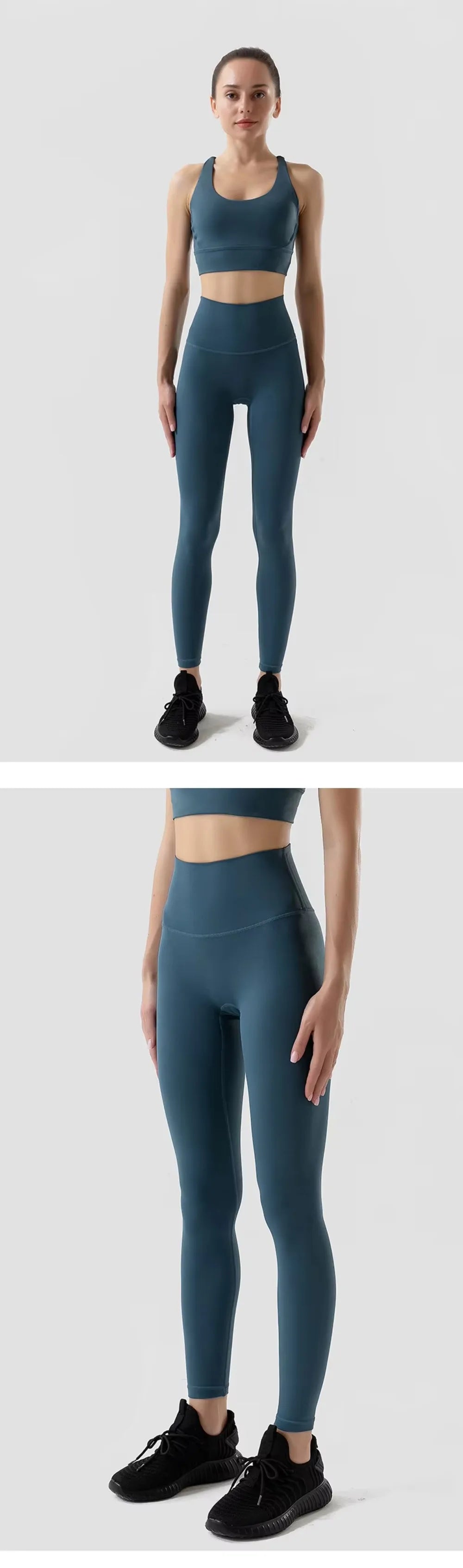 2 Piece Yoga Set | High Waist Booty Lift Gym Outfit