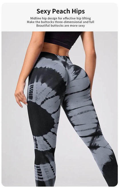 Sculpt & Flow Leggings - Scrunch Tie Dye