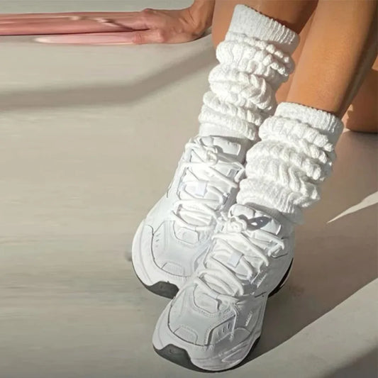 Essential Slouch Socks - White