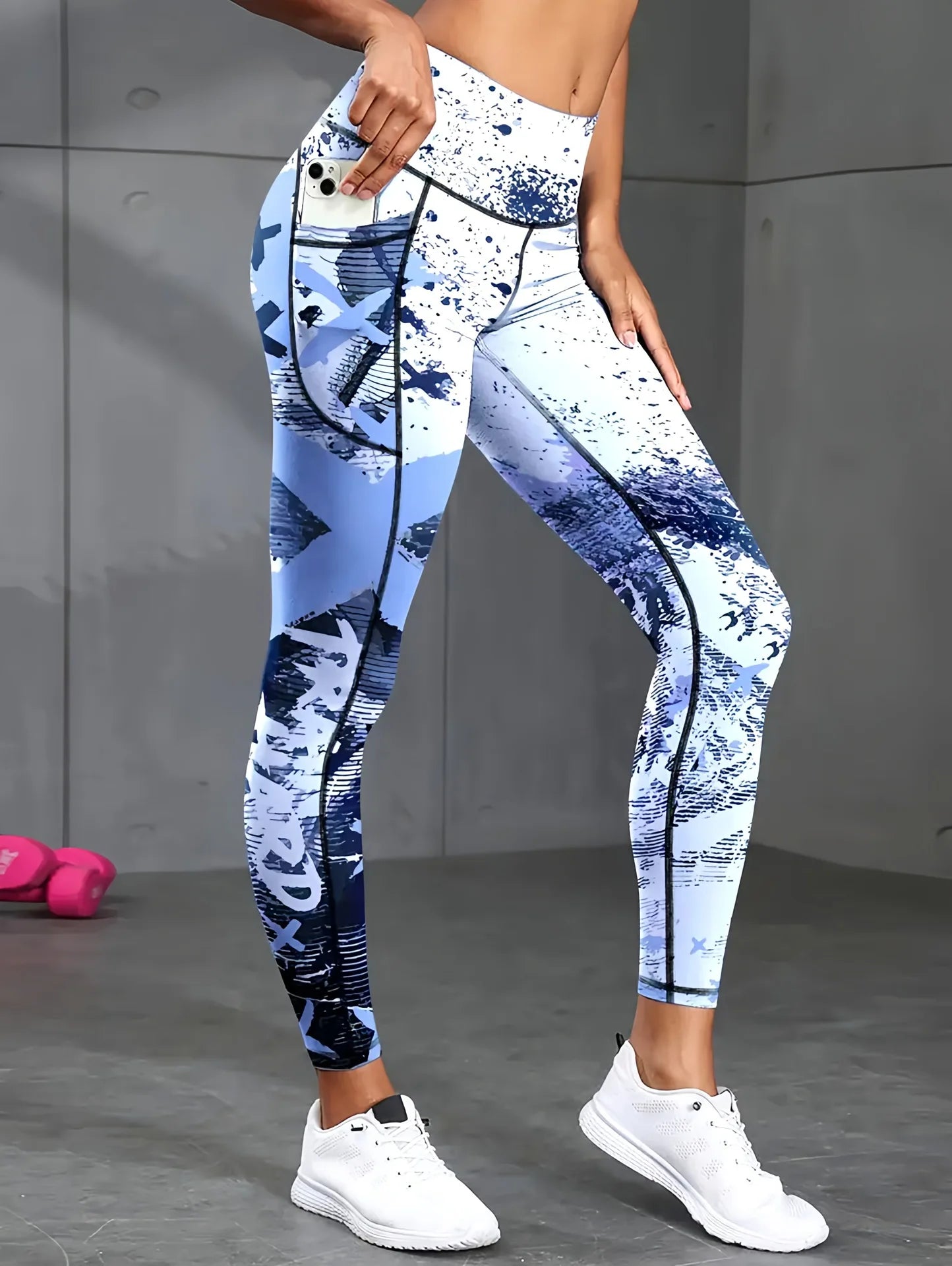 Second Skin Leggings - Patchwork Print