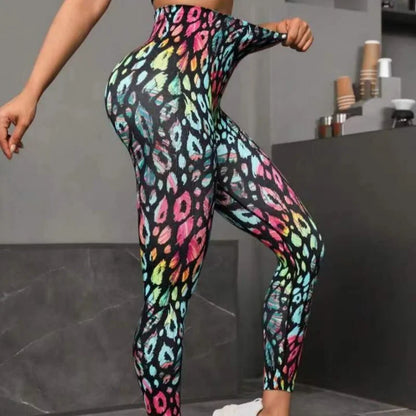Second Skin Leggings - Seamless Multicolor Pattern