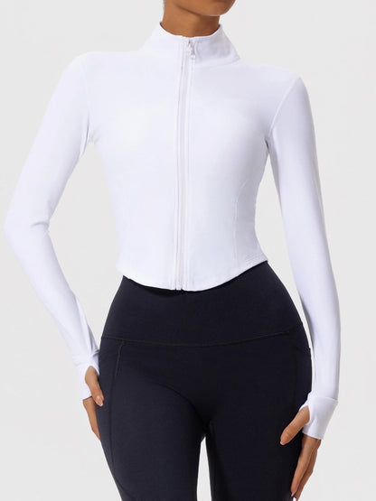 Women Zip Up Yoga Jacket | Ultra Soft Quick Dry Sports Top