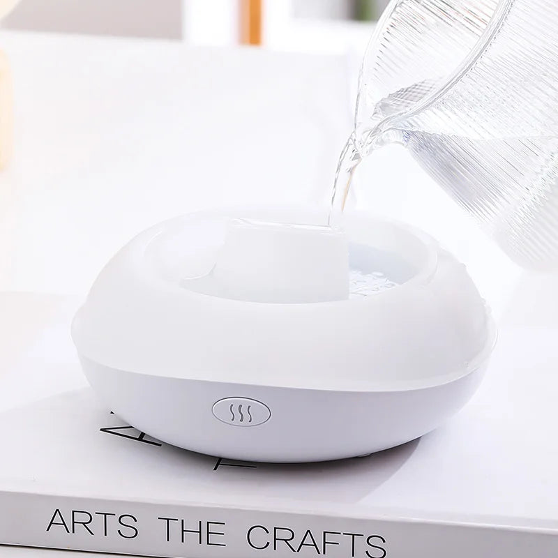200ML Aroma Diffuser Essential Oil Lamp – Portable USB Design  Air Humidifier with Color Flame Night Light