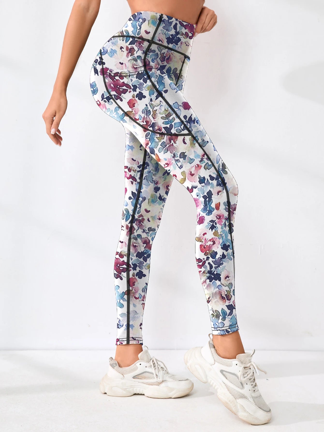 Second Skin Leggings - Multicolor Pattern