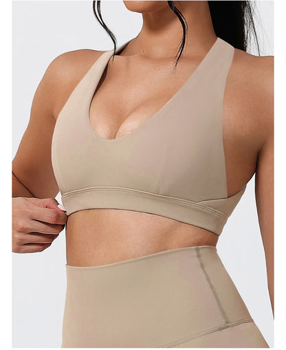 Hearuisavy Yoga Sports Bra | Women’s Breathable Gym Fitness Top