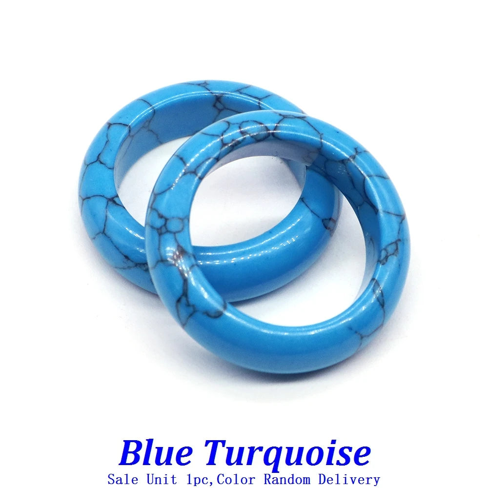 Crystal Rings – Natural Stone Reiki Healing Gem  Fashion Bridal Wedding Women Love Rings | Jewelry Accessories & Valentine’s Day Gift