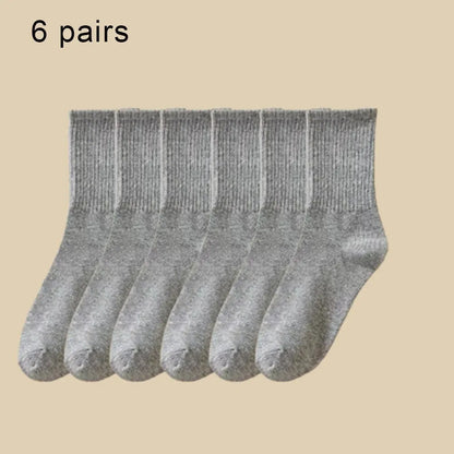 Women Mid Socks Multi Pack Breathable Sweat Absorb Casual Sports Socks