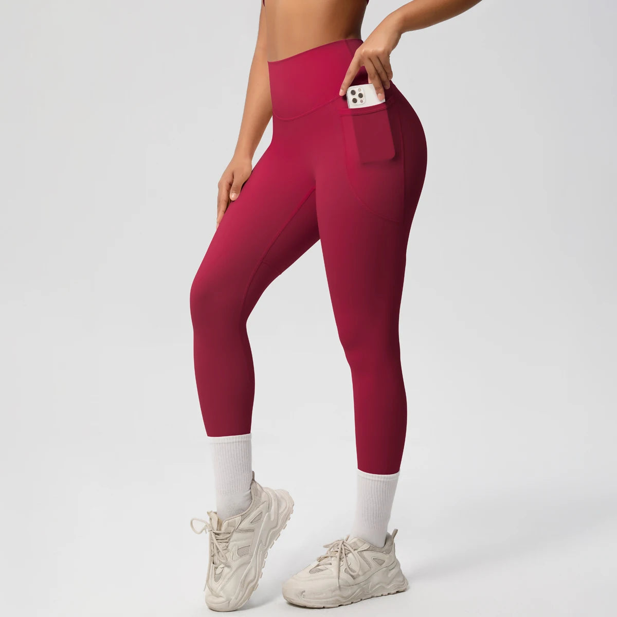 Second Skin Leggings - Pocket High Waist Blue