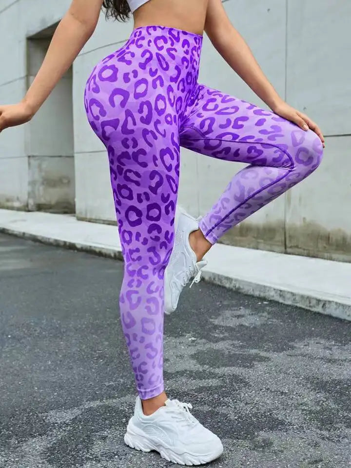 Second Skin Leggings - Blue or Pink Leopard