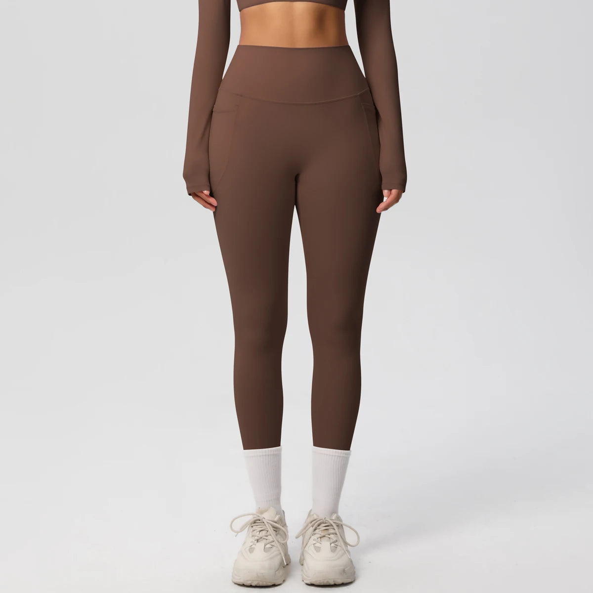 Second Skin Leggings - Pocket High Waist Blue