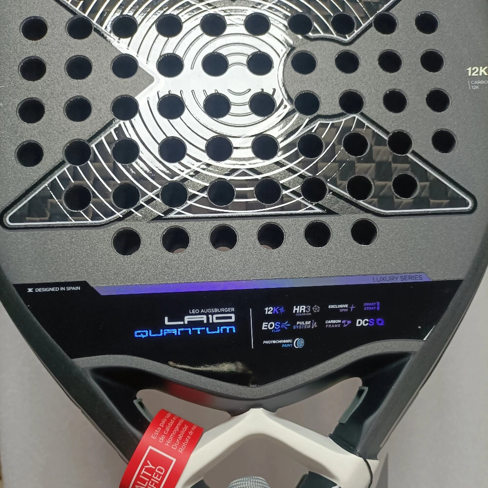 X-ONE Carbon Fiber Padel Racket Round Shape 3K 12K 18K Paddle Tennis Racquet