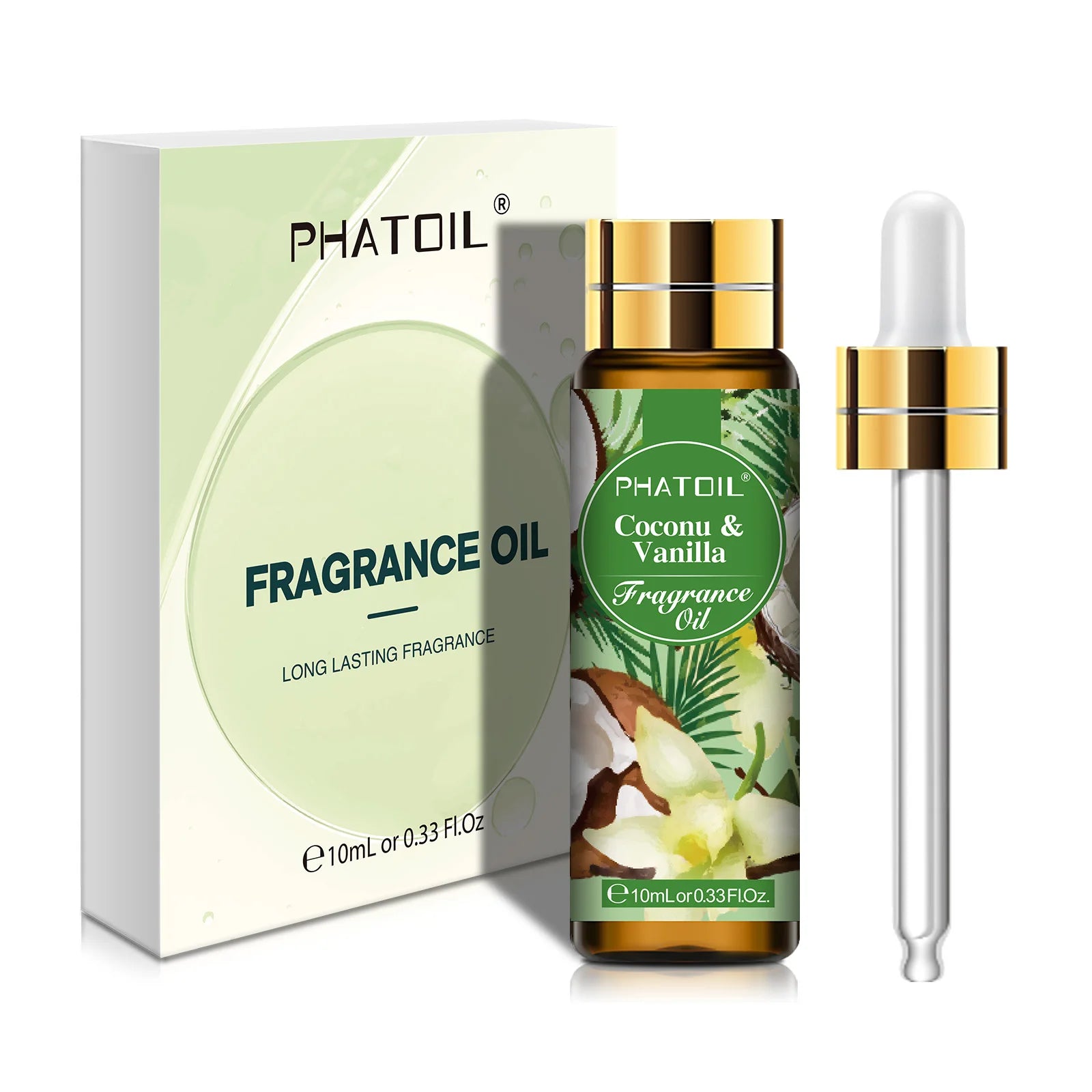 PHATOIL 10ml Fragrance Oil | Coconut Vanilla Aromatherapy Diffuser Oil