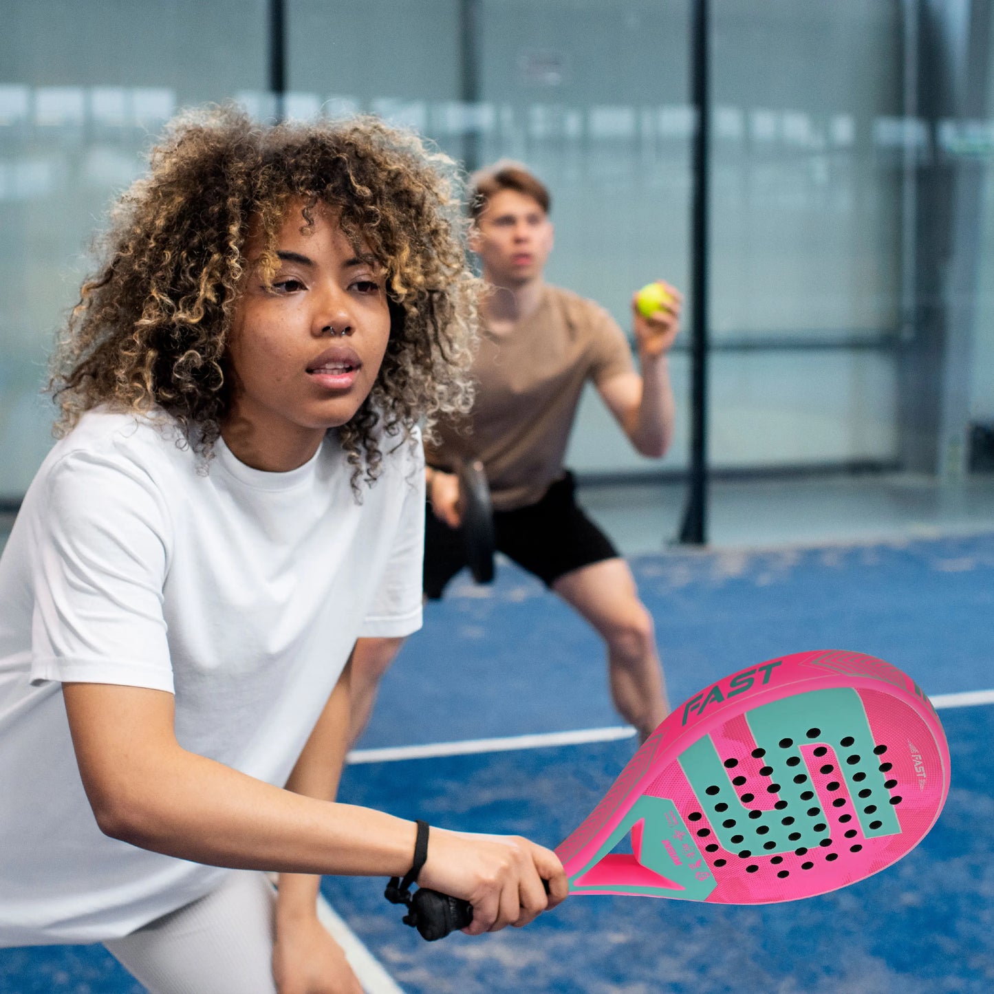 INSUM Carbon Fiber Padel Racket EVA Foam Core Lightweight Tennis Paddle