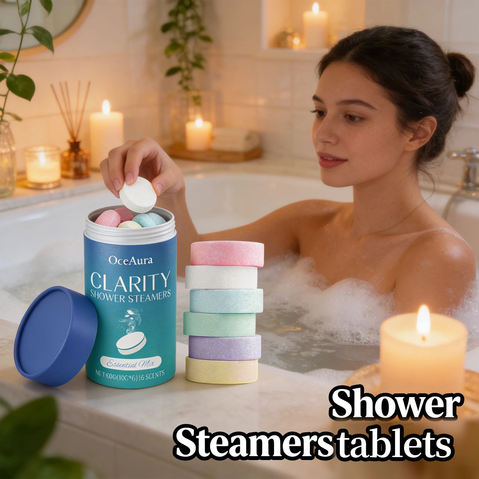 Shower Steamers Aromatherapy Tablets | Relaxing Stress Relief Set