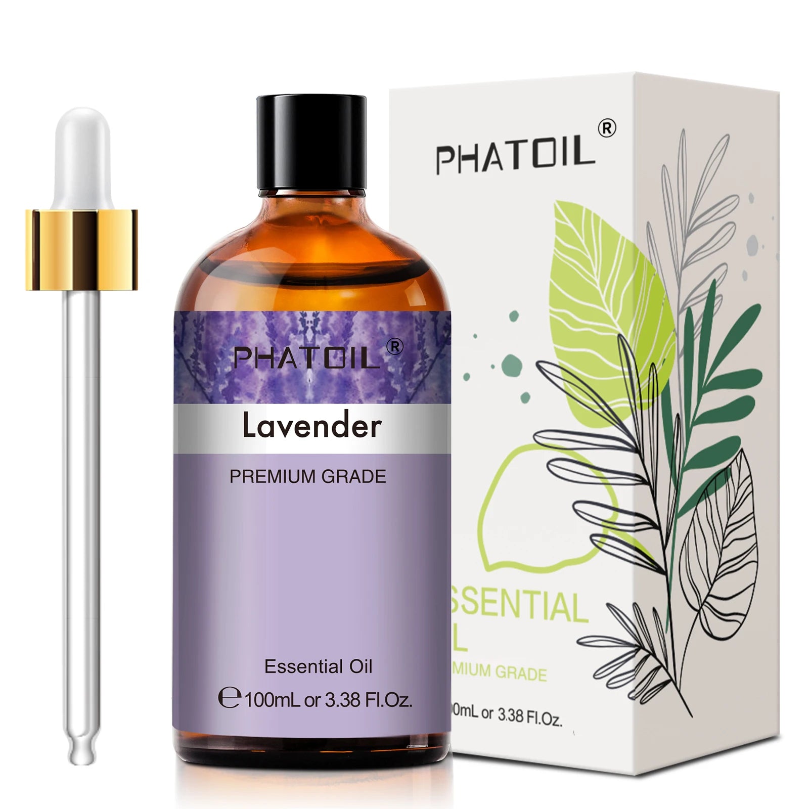 PHATOIL 100ml Essential Oil – Eucalyptus, Lavender, Vanilla, Jasmine & More