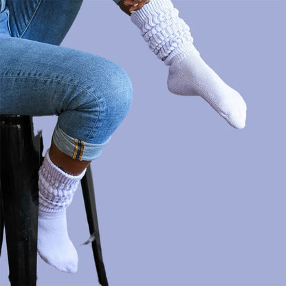 Essential Slouch Socks - White
