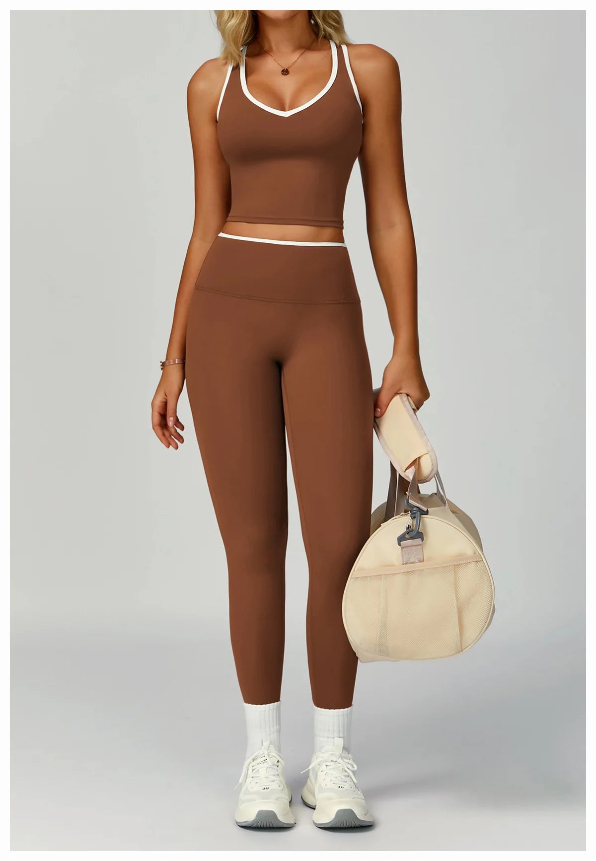 Women Sports Bra High Support Yoga Top Gym Workout Padded Fitness Vest