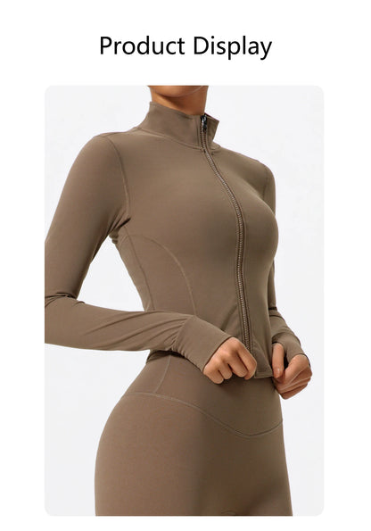 Women Zip Up Yoga Jacket | Ultra Soft Quick Dry Sports Top
