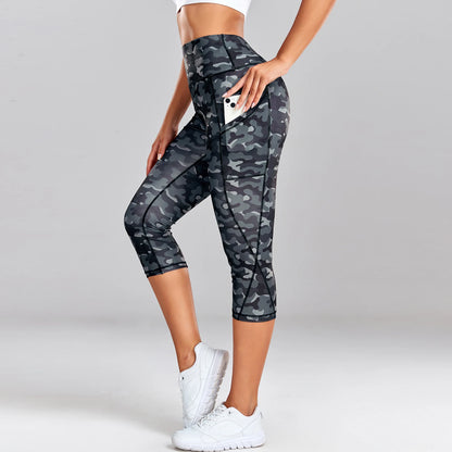 Sculpt & Flow - Leopard Print Capri