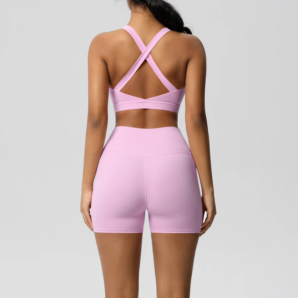 2 Piece Cross Fit Set Women | Pocket Leggings Gym Outfit