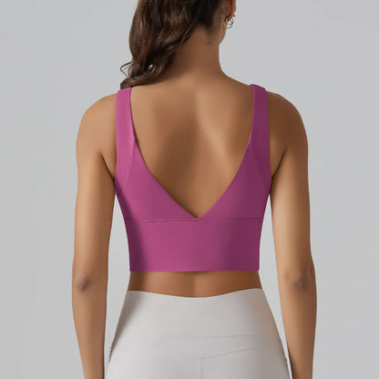 Women Athletic Sports Bra Shockproof Yoga Gym Running Workout Top