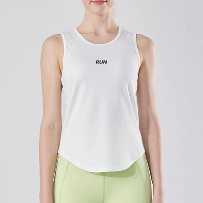 Women Athletic Running Vest Quick Dry Gym Fitness Sleeveless Tank Top
