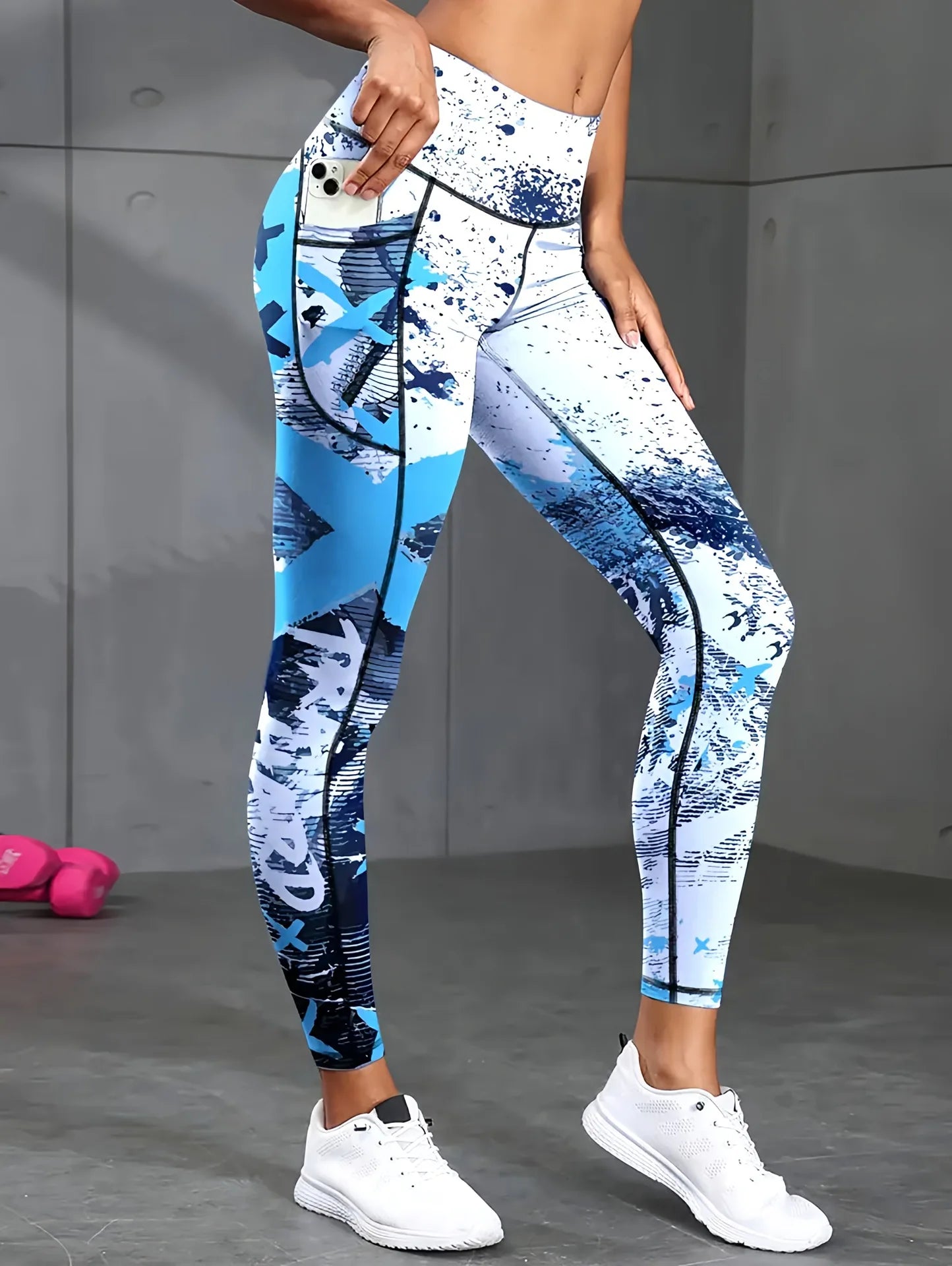 Second Skin Leggings - Patchwork Print