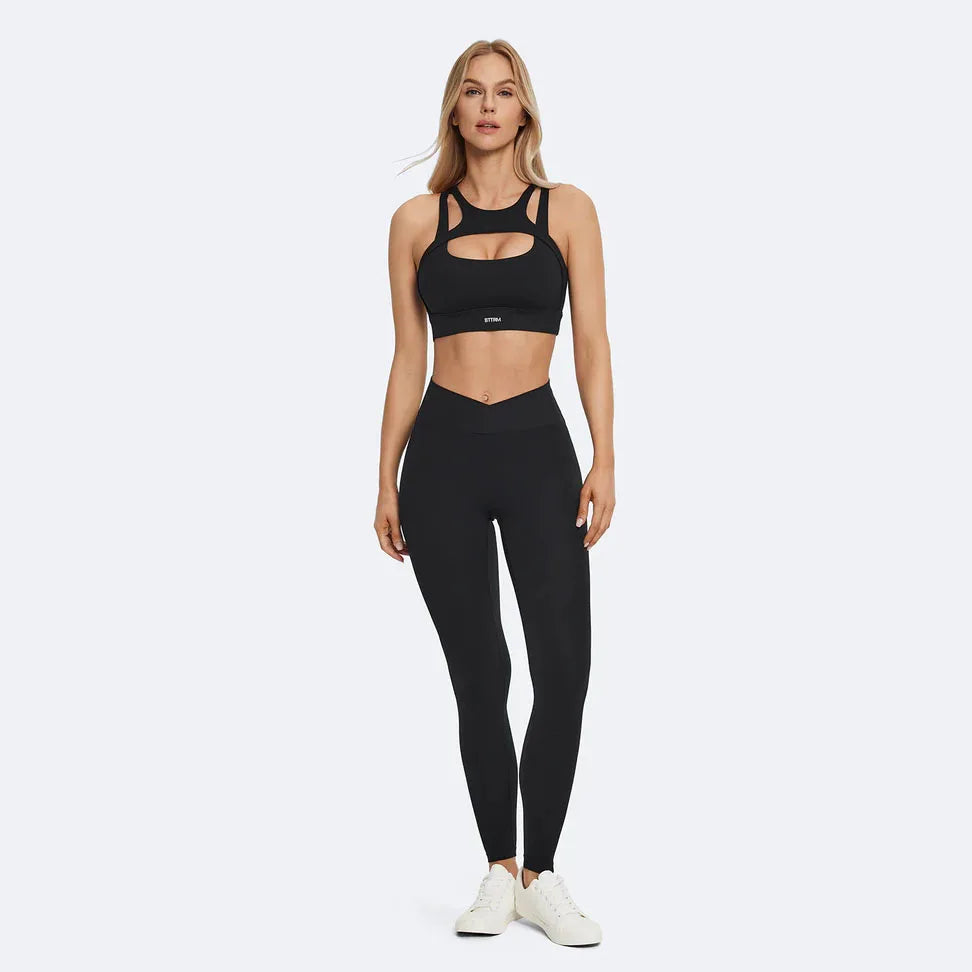 Women High Impact Sports Bra Push Up Shockproof Gym Workout Yoga Crop Top