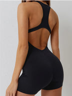 Women’s Yoga Jumpsuit | Push-Up Gym Pilates Workout Outfit