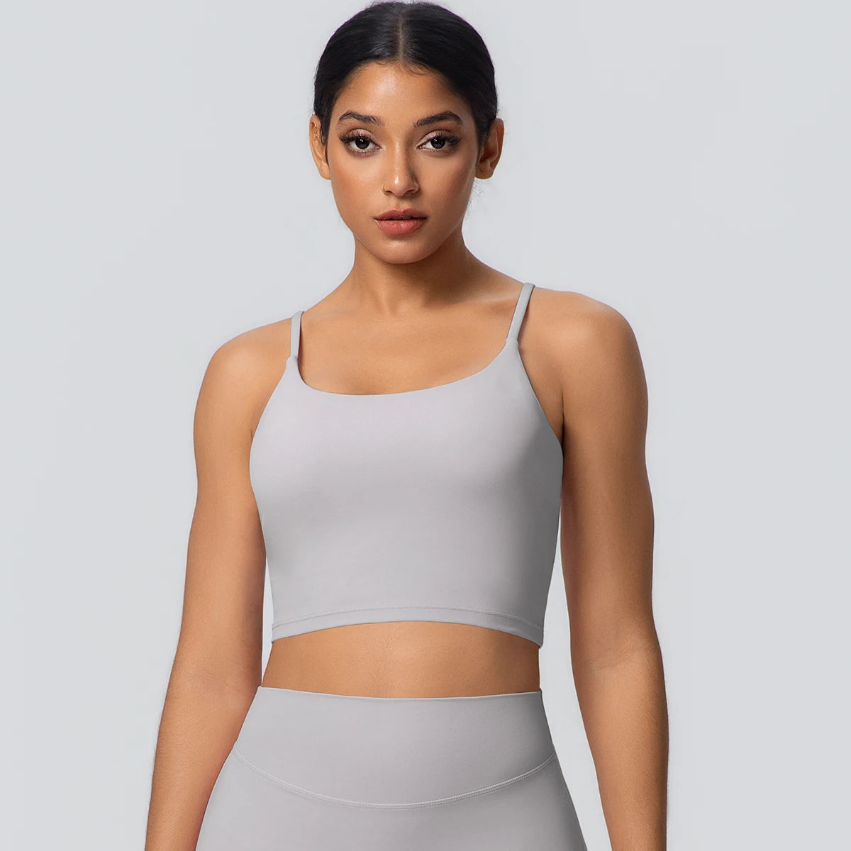 Women Backless Sports Bra Naked Feel Yoga Gym Workout Padded Top