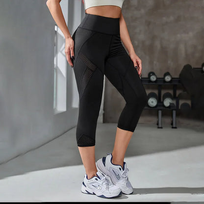 Second Skin Leggings - Capri Mesh Black