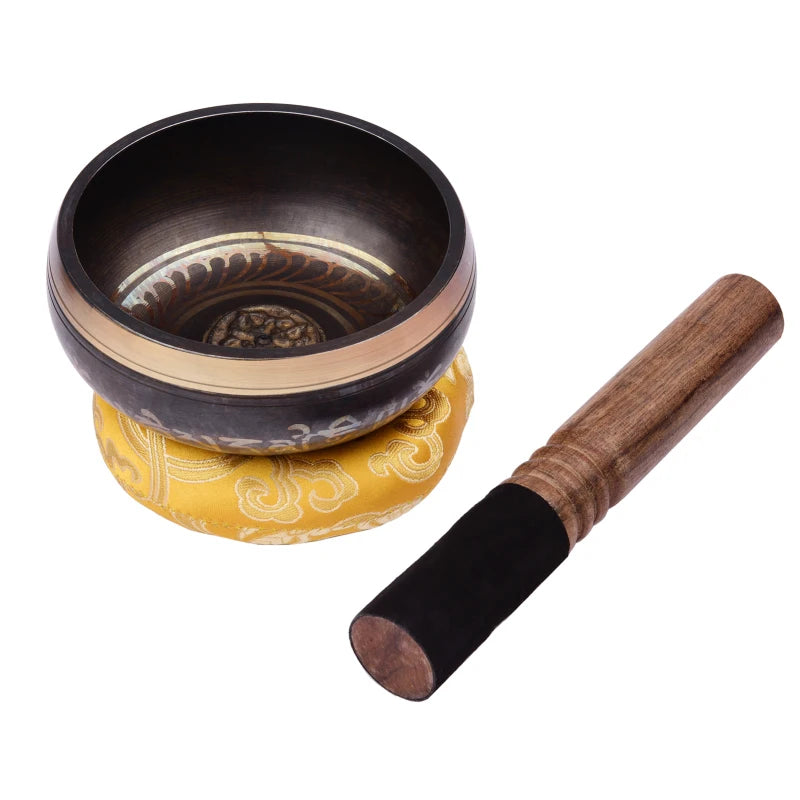 Tibetan Singing Bowl Set 5 Inch | Handmade Meditation Sound Bowl