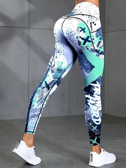 Second Skin Leggings - Patchwork Print
