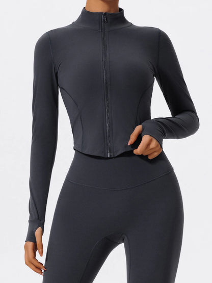 Women Zip Up Yoga Jacket | Ultra Soft Quick Dry Sports Top