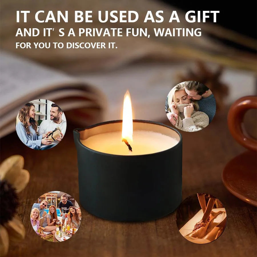 EVODUCK Luxury Massage Oil Candle | Stress Relief Aromatherapy