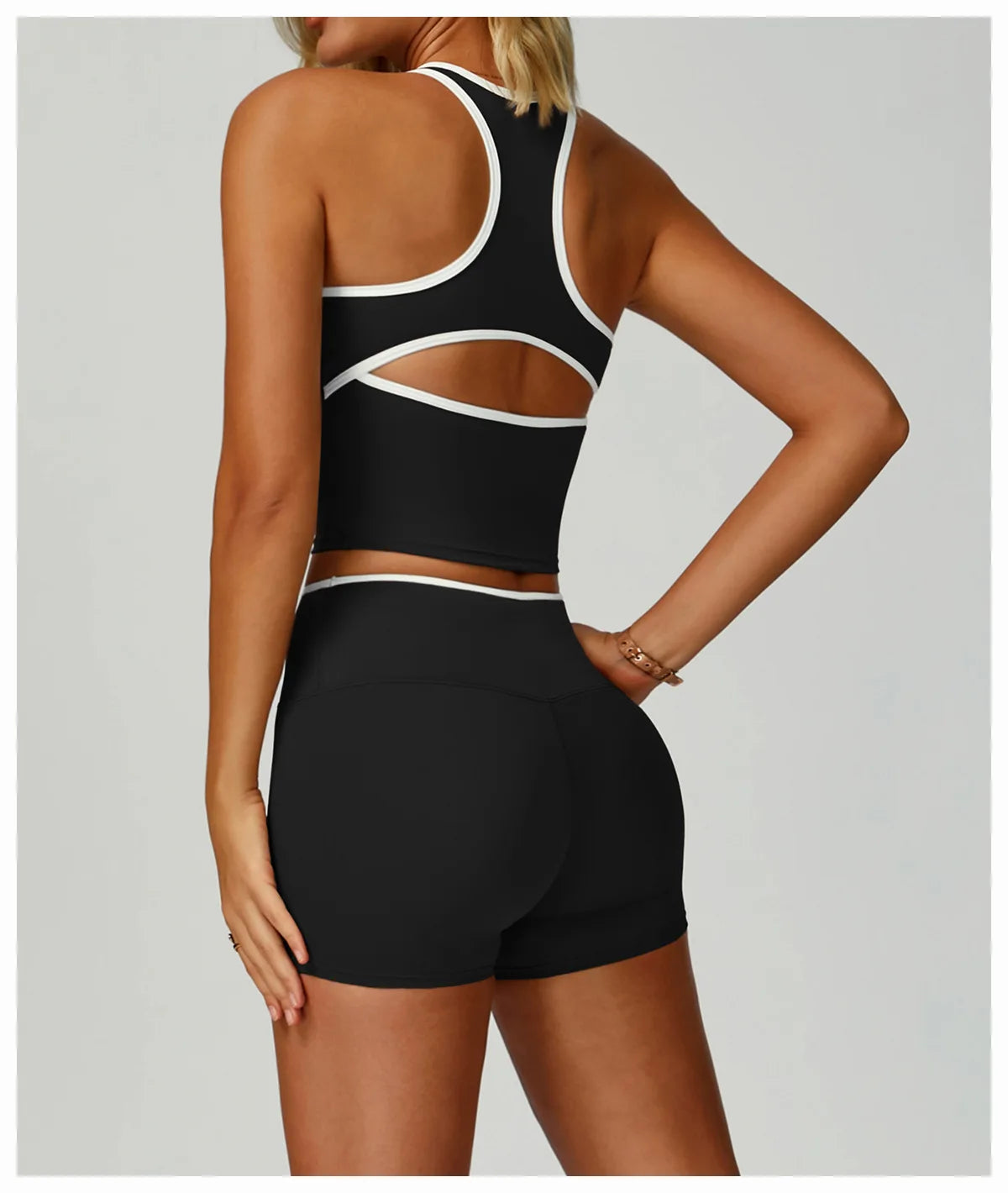 Women Sports Bra High Support Yoga Top Gym Workout Padded Fitness Vest