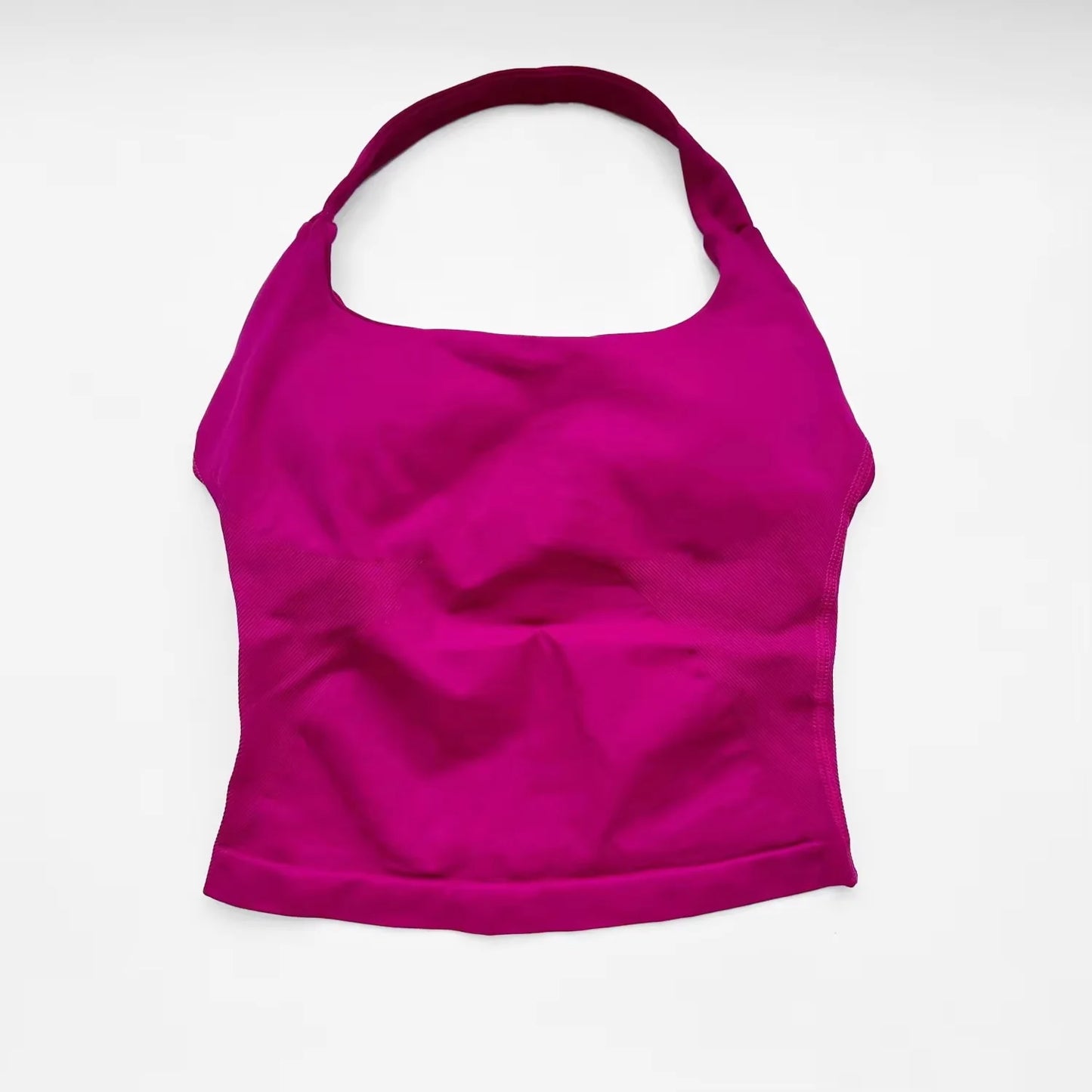 Women Halter Gym Top Push Up Sports Bra Yoga Fitness Tennis Tank Top