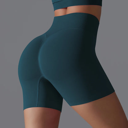 Womens High Waist Seamless Yoga Gym Shorts Running Fitness Workout Shorts