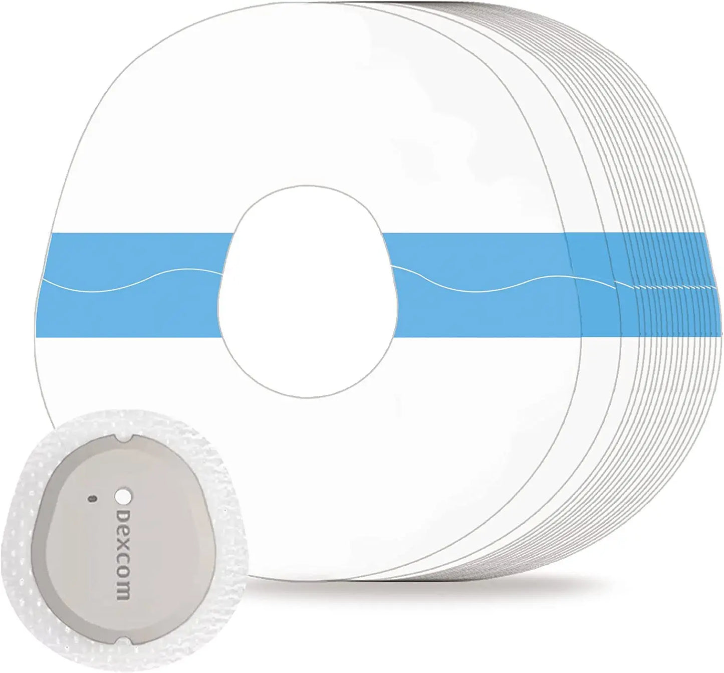 20 Pack G7 & Stelo CGM Adhesive Patches | Waterproof Overpatch