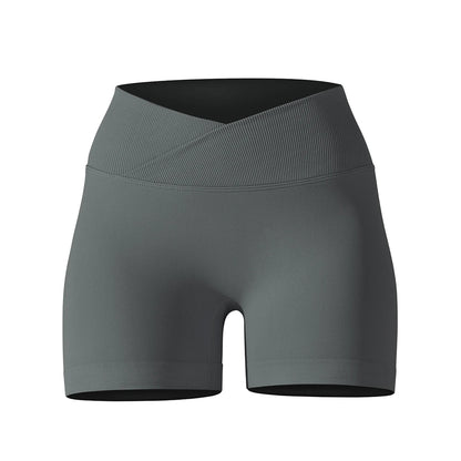 Womens High Waist Gym Running Shorts Seamless Scrunch Butt Fitness Workout