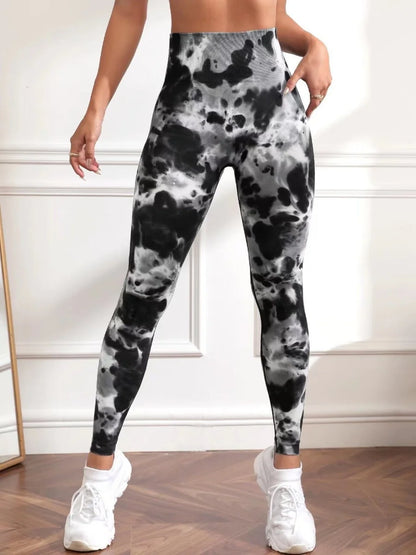 Second Skin Leggings - Seamless Multicolor Pattern