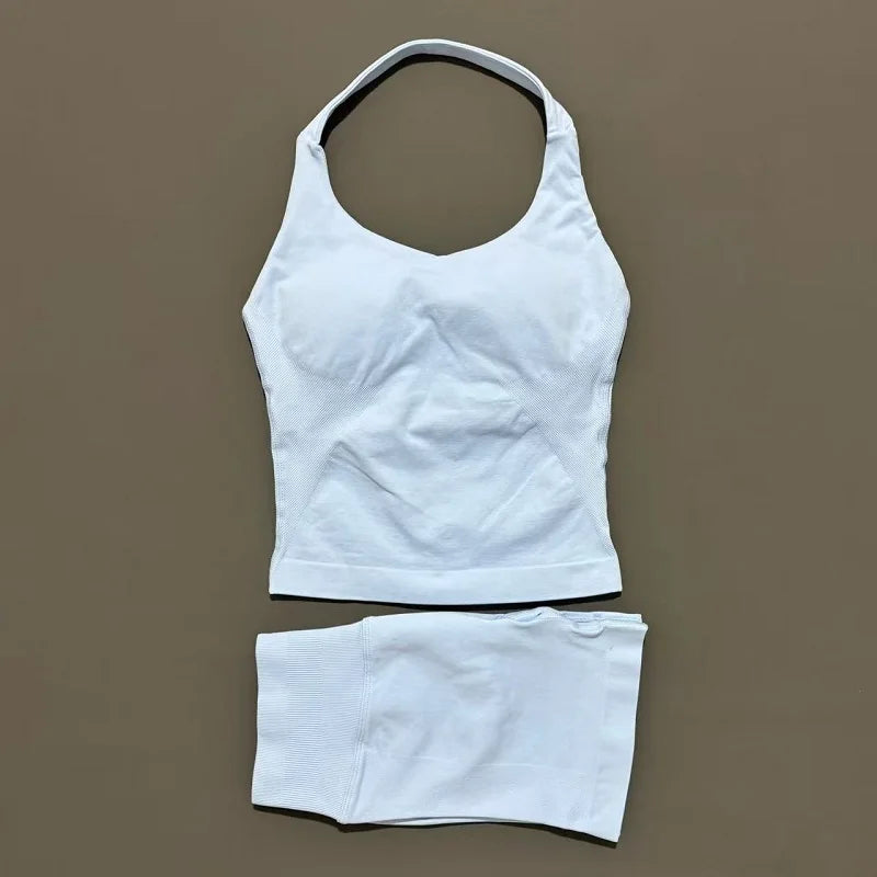 Curve & Flow Set - Seamless Halter Neck