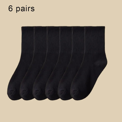 Women Mid Socks Multi Pack Breathable Sweat Absorb Casual Sports Socks