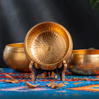 Tibetan Brass Singing Bowl | Handmade Meditation Sound Healing