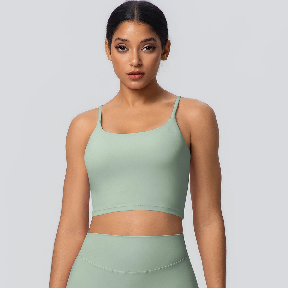 Women Backless Sports Bra Naked Feel Yoga Gym Workout Padded Top