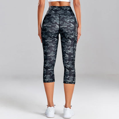 Sculpt & Flow - Leopard Print Capri