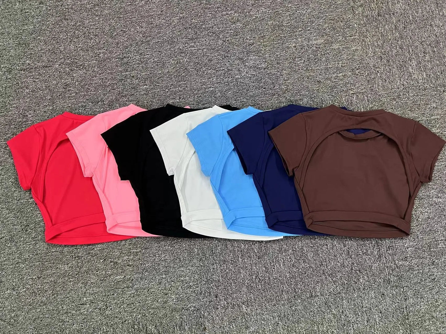 Ctenkevet Sports Crop Top | Backless Yoga Gym Activewear