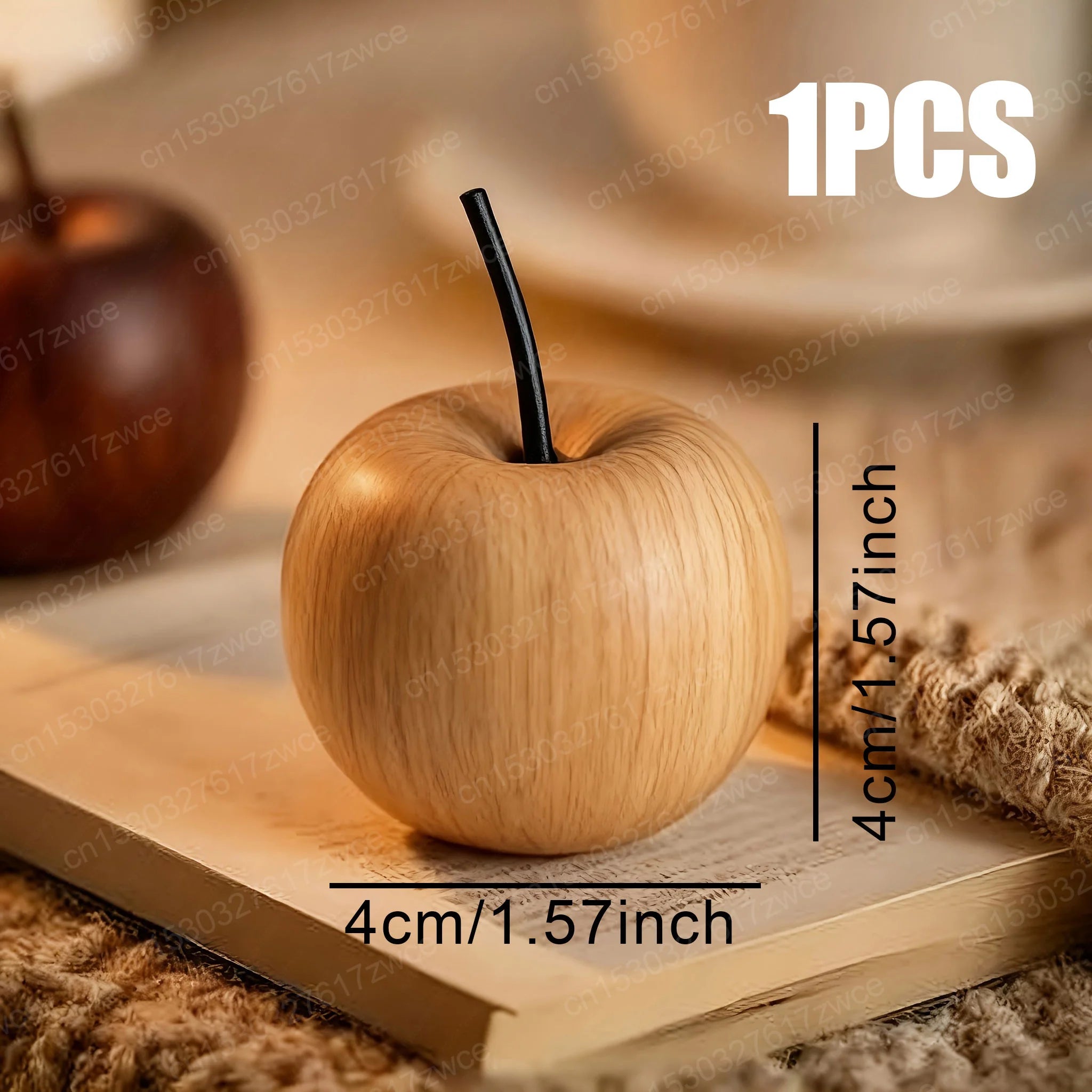 Natural Wood Apple Aroma Diffuser – Essential Oil Scent Decor