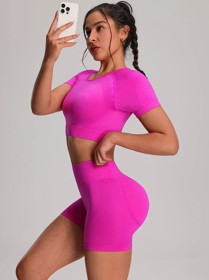 Curve & Flow - Shaping Tee Pink